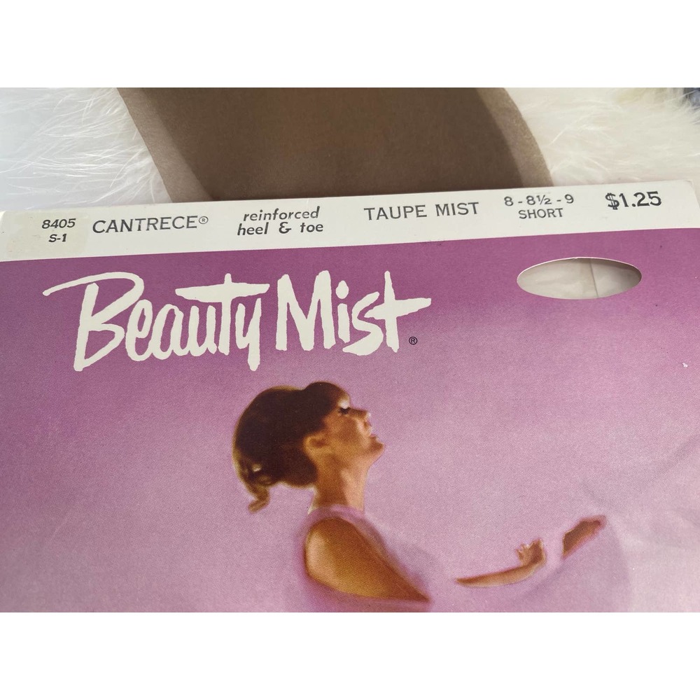 Retro Stockings seamless Thigh Highs Hosiery Short 8-9 Deadstock new in package